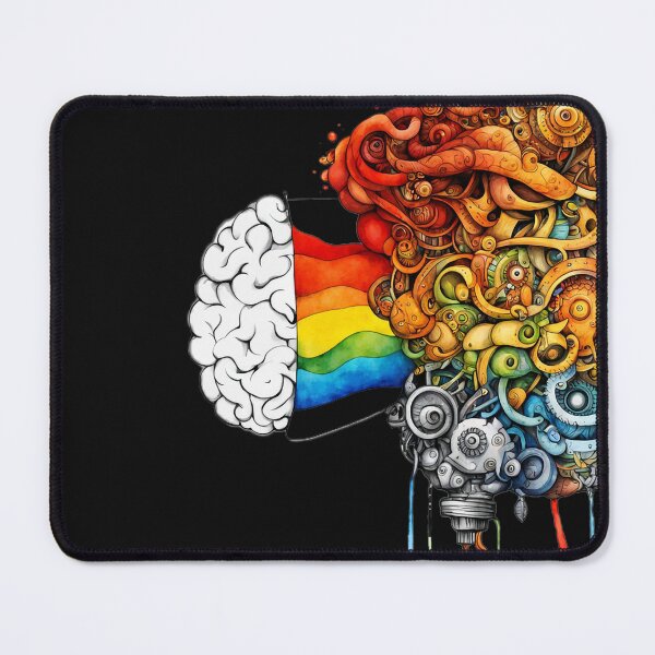 Item preview, Watercolor Brain Art | Colorful Neurological Anatomy designed and sold by MushiLee.