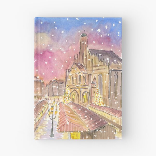 Item preview, Christmas Market Nuremberg Germany Romantic Winter Night designed and sold by artshop77.