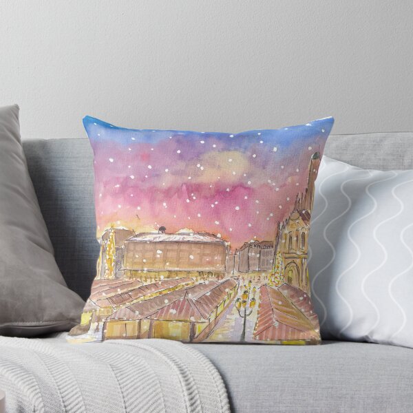 Item preview, Christmas Market Nuremberg Germany Romantic Winter Night designed and sold by artshop77.