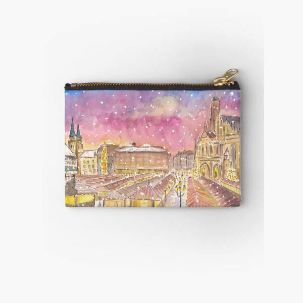 Item preview, Christmas Market Nuremberg Germany Romantic Winter Night designed and sold by artshop77.