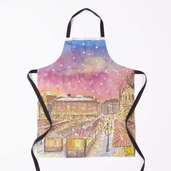 Item preview, Christmas Market Nuremberg Germany Romantic Winter Night designed and sold by artshop77.