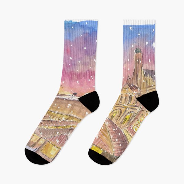 Item preview, Christmas Market Nuremberg Germany Romantic Winter Night designed and sold by artshop77.