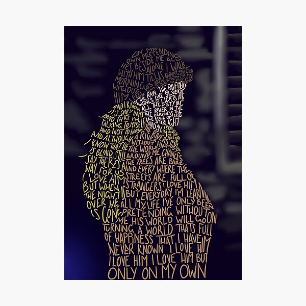 Les Miserables- On My Own Photographic Print