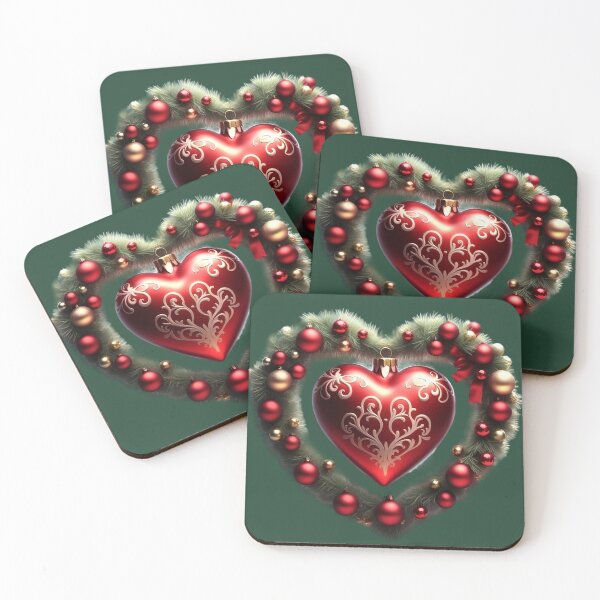 Item preview, corazon de navidad designed and sold by Digiheart.