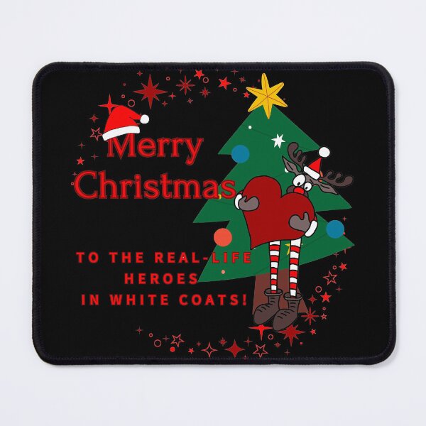 Item preview, Cute reindeer holding a red heart, symbolizing love for doctors. designed and sold by AnitaArt2023.