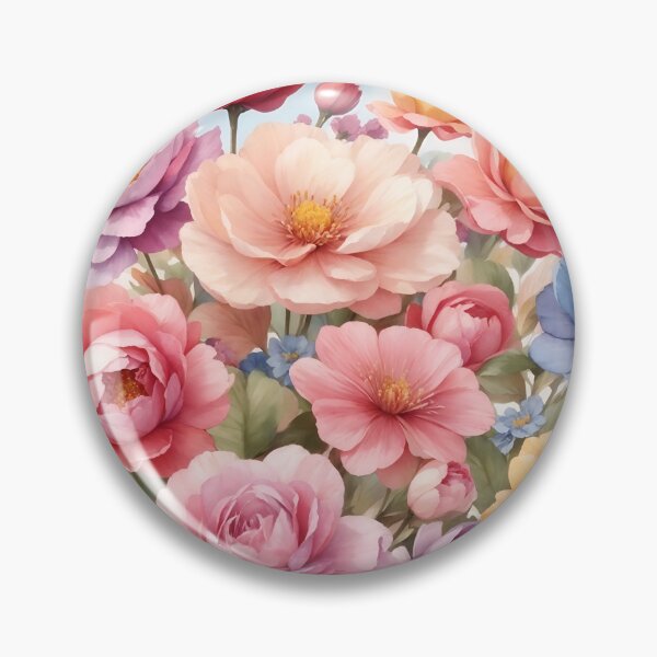 Item preview, Blossoming Garden Delight Watercolor  designed and sold by Neranchara.