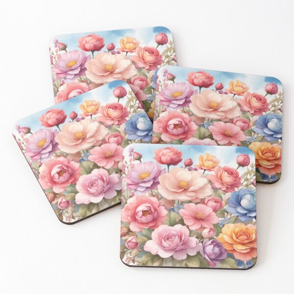 Item preview, Blossoming Garden Delight Watercolor  designed and sold by Neranchara.