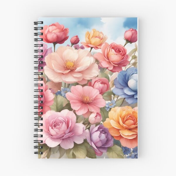 Item preview, Blossoming Garden Delight Watercolor  designed and sold by Neranchara.