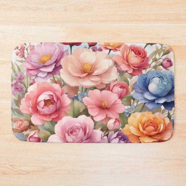 Item preview, Blossoming Garden Delight Watercolor  designed and sold by Neranchara.