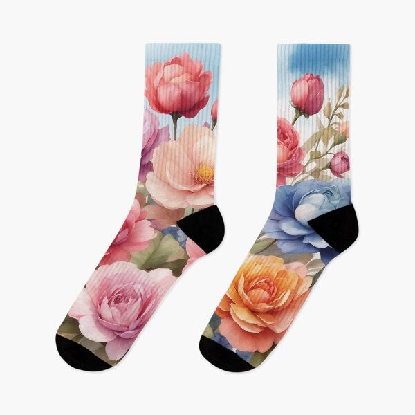 Item preview, Blossoming Garden Delight Watercolor  designed and sold by Neranchara.