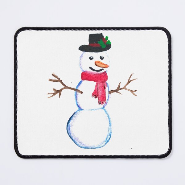 Item preview, Funny Happy Snowman watercolor pattern designed and sold by Monika Howarth.