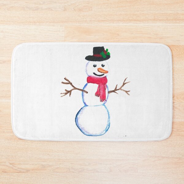 Item preview, Funny Happy Snowman watercolor pattern designed and sold by Monika Howarth.