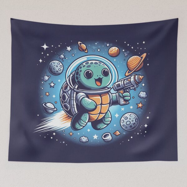 Item preview, My turtle in space drawing designed and sold by Blondiabshop.