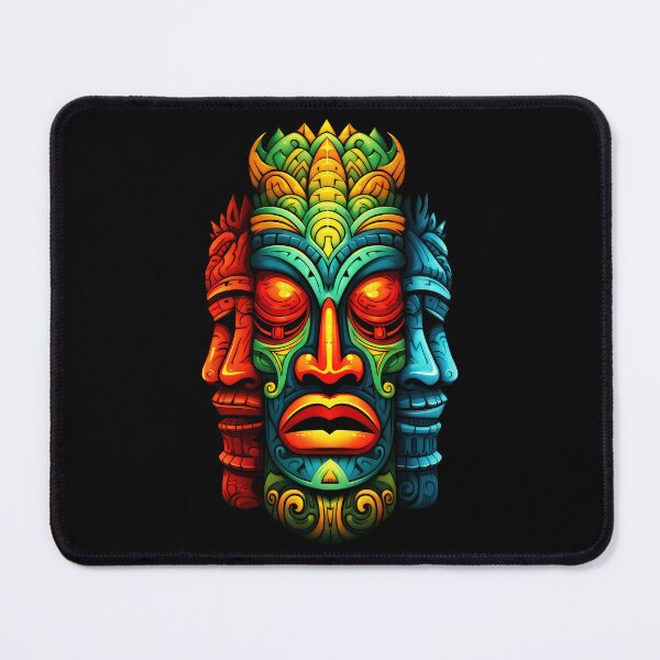 Item preview, Maya mask, Mexico mask, Mayan deity, alien mask, tribal mask, psytrance mask, Aztec mask, Indigenous art, Ritualistic mask, Shamanic mask Mesoamerican culture designed and sold by psytrancedesign.
