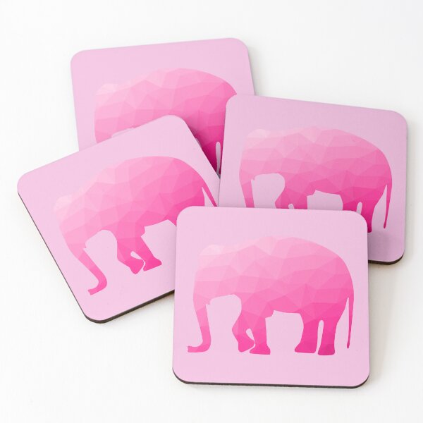 Item preview, Elephant hot pink ombre geometric mesh pattern designed and sold by PLdesign.