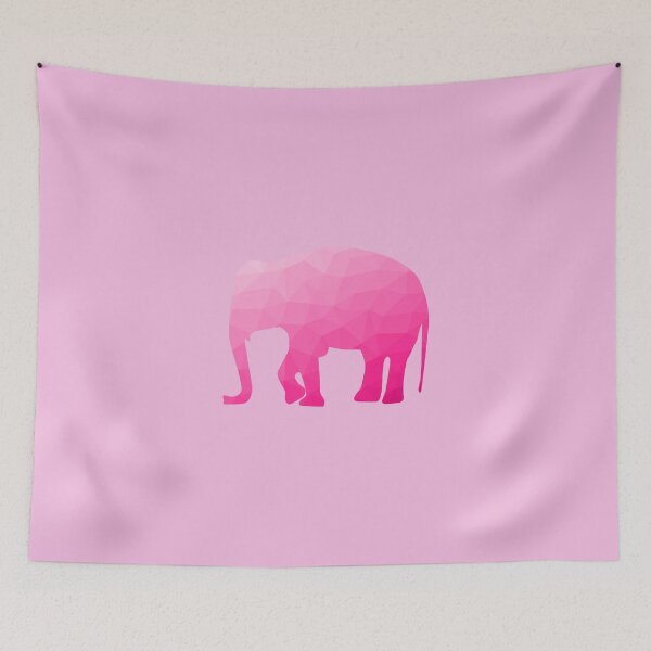 Item preview, Elephant hot pink ombre geometric mesh pattern designed and sold by PLdesign.