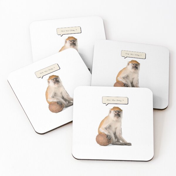 Item preview, Monkey Are You Okay? designed and sold by INSPIREforJ.