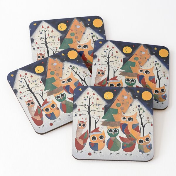 Item preview, Midnight Melodies: Owls' Yuletide Reverie designed and sold by Owl-o-the-wisp.