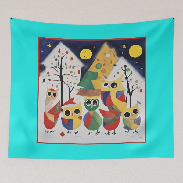 Item preview, Midnight Melodies: Owls' Yuletide Reverie designed and sold by Owl-o-the-wisp.