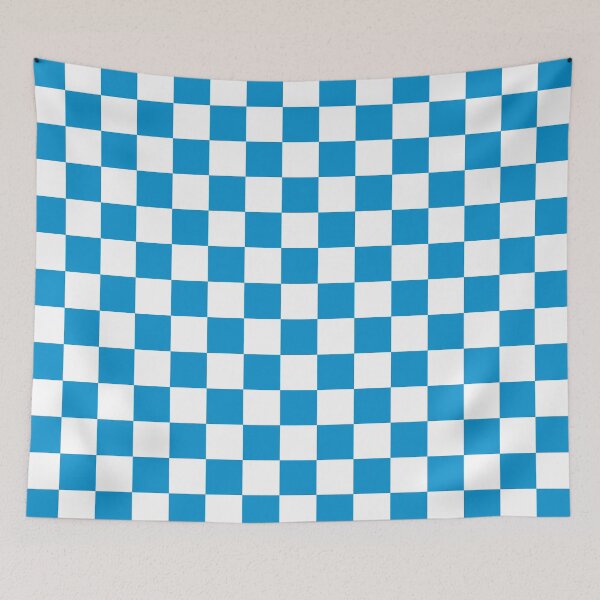 Item preview, Checkered (Large Squares) Light Blue and White designed and sold by Tree45.