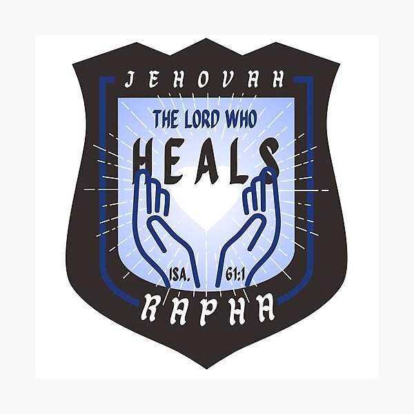 Item preview, Jehovah Rapha- The Lord Who Heals, blue designed and sold by LittleIceberg.