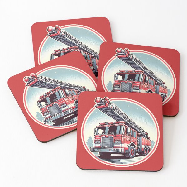Item preview, Fire Truck with Ladder designed and sold by fkdesignsshirts.