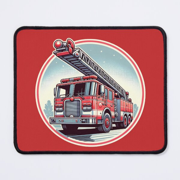 Item preview, Fire Truck with Ladder designed and sold by fkdesignsshirts.