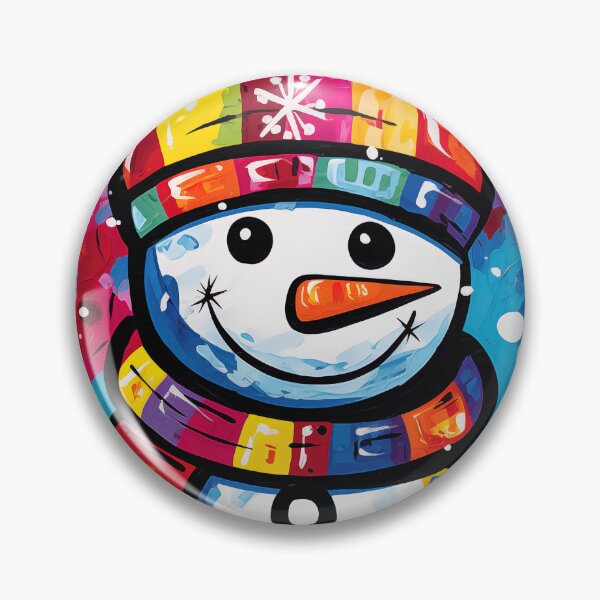 Artikelvorschau, Hippie Snowman Pop Art Style entworfen und verkauft von MCGrafxStudio.