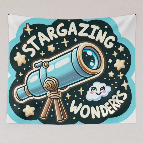 Item preview, Stargazing Wonders Telescope Funny Design - Cosmic Laughter Art designed and sold by The-Library.