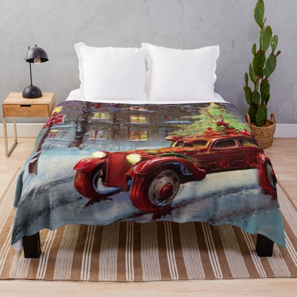 Item preview, Nostalgic Christmas: Red Car Turned Holiday Icon designed and sold by Kenny8716.