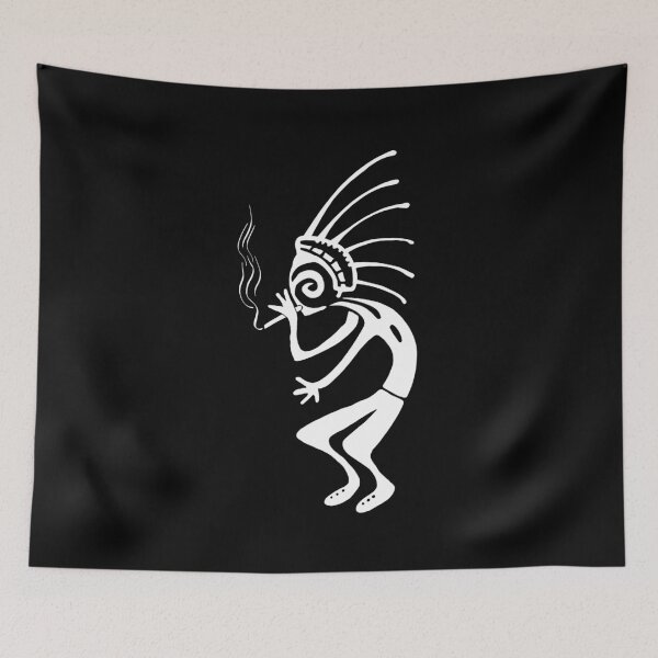 Item preview, Kokopelli smoke weed white designed and sold by nogamax.