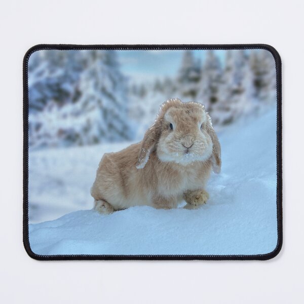Item preview, Bunny in snowy winter landscape designed and sold by TicaCreations.