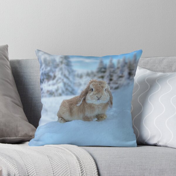 Item preview, Bunny in snowy winter landscape designed and sold by TicaCreations.