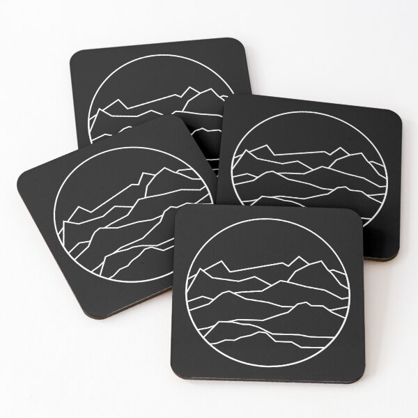 Item preview, Minimalistic geometric mountains designed and sold by AchromaticM.