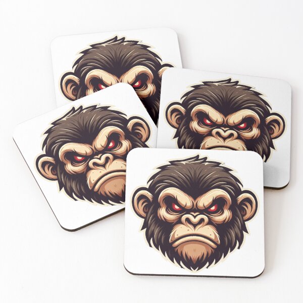 Item preview, angry monkey designed and sold by Animalia-.