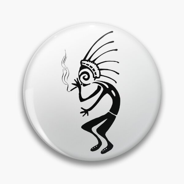 Item preview, Kokopelli smoke weed black designed and sold by nogamax.