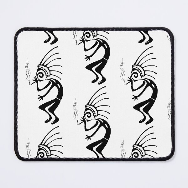 Item preview, Kokopelli smoke weed black designed and sold by nogamax.