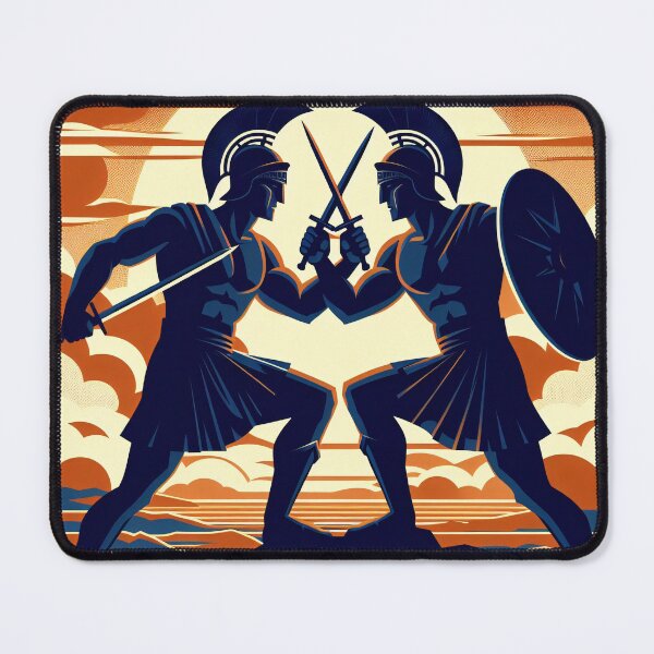 Item preview, Hector versus Achilles - The Eternal Duel designed and sold by ClassicRetroism.