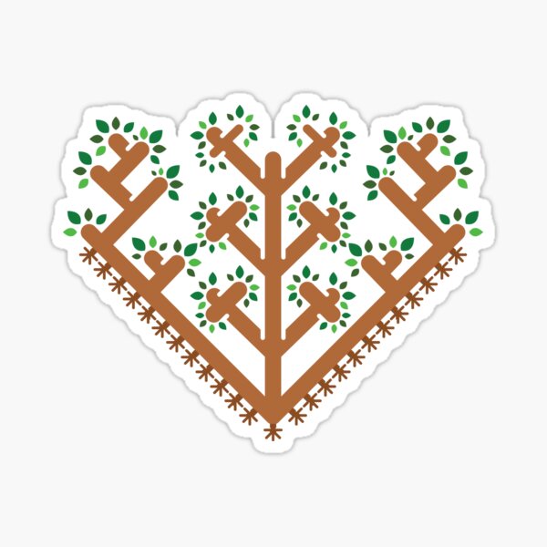 Geometrical Tree of Trees Sticker