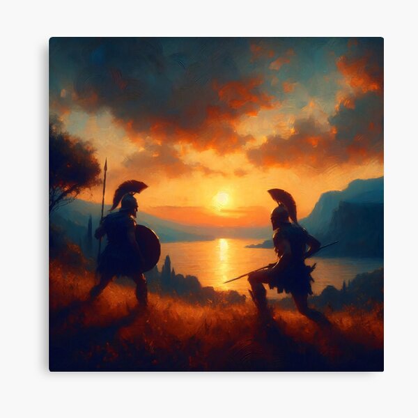 Item preview, Hector versus Achilles - The Eternal Duel designed and sold by ClassicRetroism.