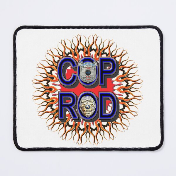 Item preview, COP ROD ( BLUE TYPE ) RED/ORANGE FLAMES, & BADGES designed and sold by CopRod.