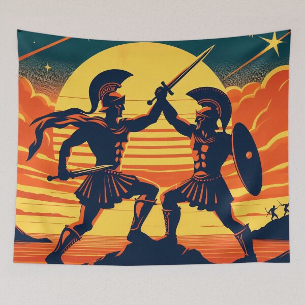 Item preview, Hector versus Achilles - The Eternal Duel designed and sold by ClassicRetroism.