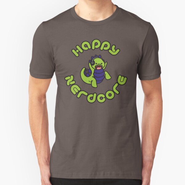 Happy Nerdcore Logo Slim Fit T-Shirt