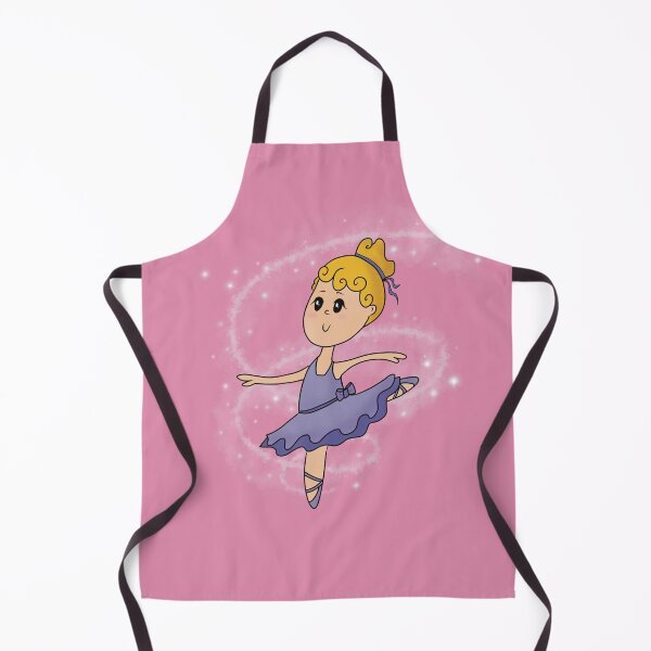 Item preview, Little girl in lilac tutu dancing ballet with a background of glittering stars designed and sold by Martapp.