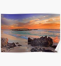 Trigg Beach At Sunset Poster