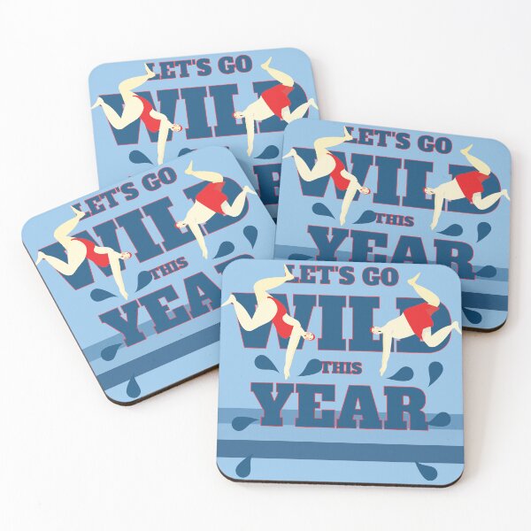 Item preview, Let's Go Wild This Year: Wild, open, cold water swimming fun. designed and sold by krisevansart.