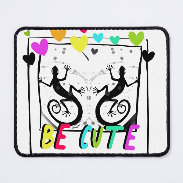 Item preview, BE CUTE, LIZARDS AND HEARTS designed and sold by inarausch2023.