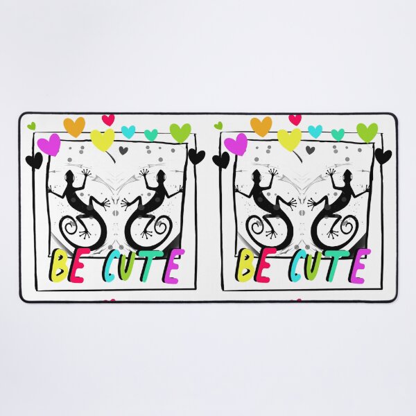 Item preview, BE CUTE, LIZARDS AND HEARTS designed and sold by inarausch2023.