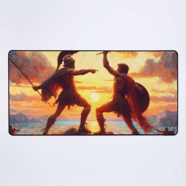 Item preview, Hector versus Achilles - The Eternal Duel designed and sold by ClassicRetroism.