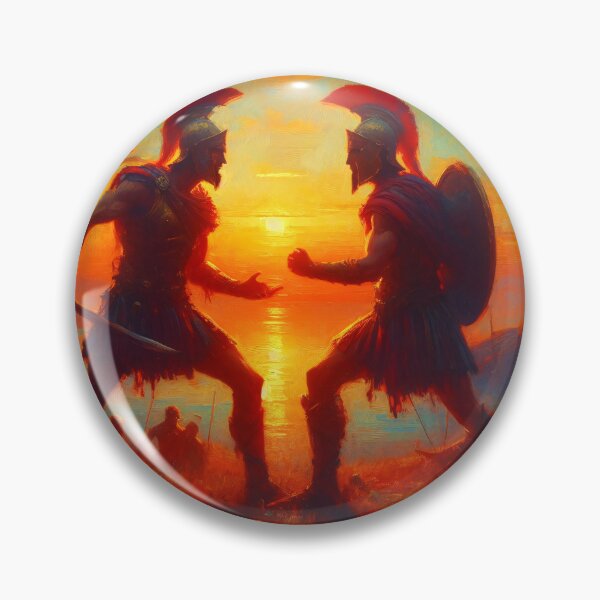 Item preview, Hector versus Achilles - The Eternal Duel designed and sold by ClassicRetroism.